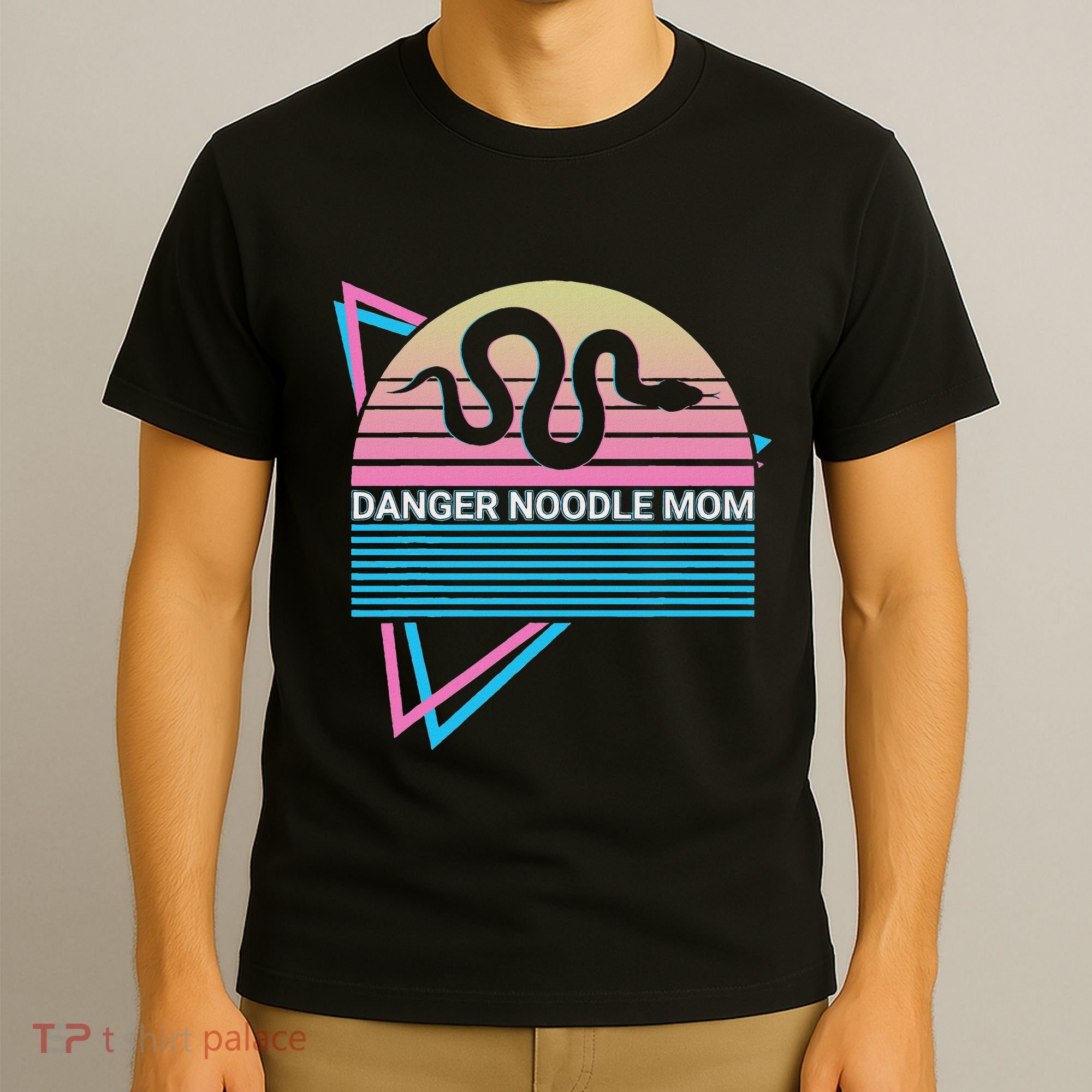 Funny Snake Mom Meme Danger Noodle Mom T-Shirt