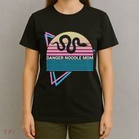 Funny Snake Mom Meme Danger Noodle Mom T-Shirt thumb 4