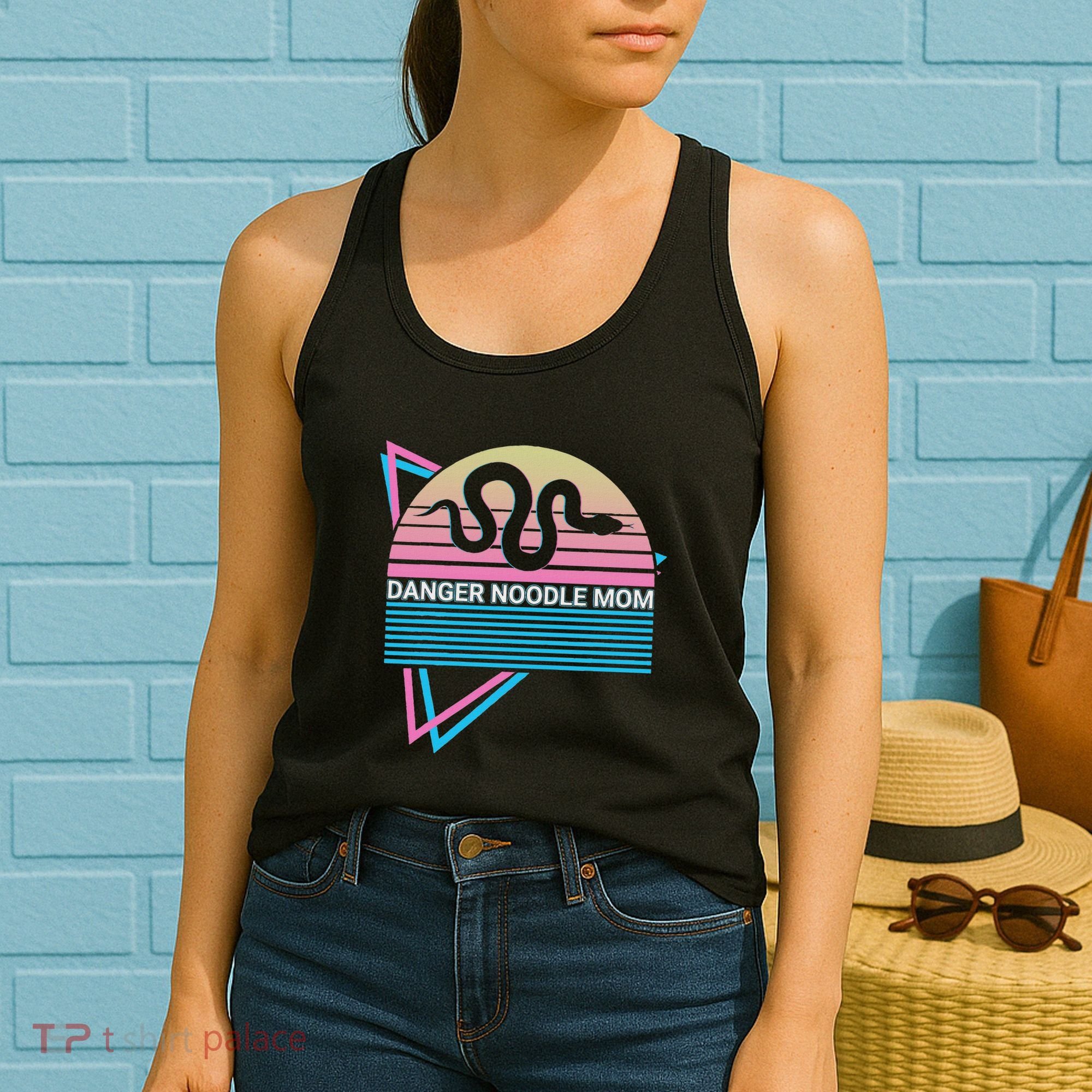 Funny Snake Mom Meme Danger Noodle Mom Women's Tank Top