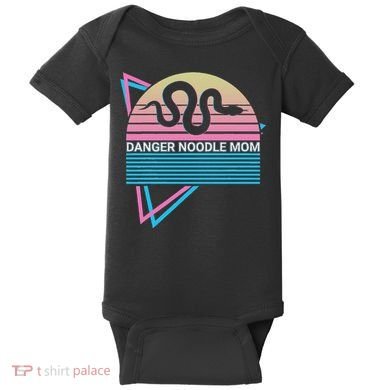 Funny Snake Mom Meme Danger Noodle Mom Baby Bodysuit