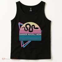 Funny Snake Mom Meme Danger Noodle Mom Tank Top thumb 2