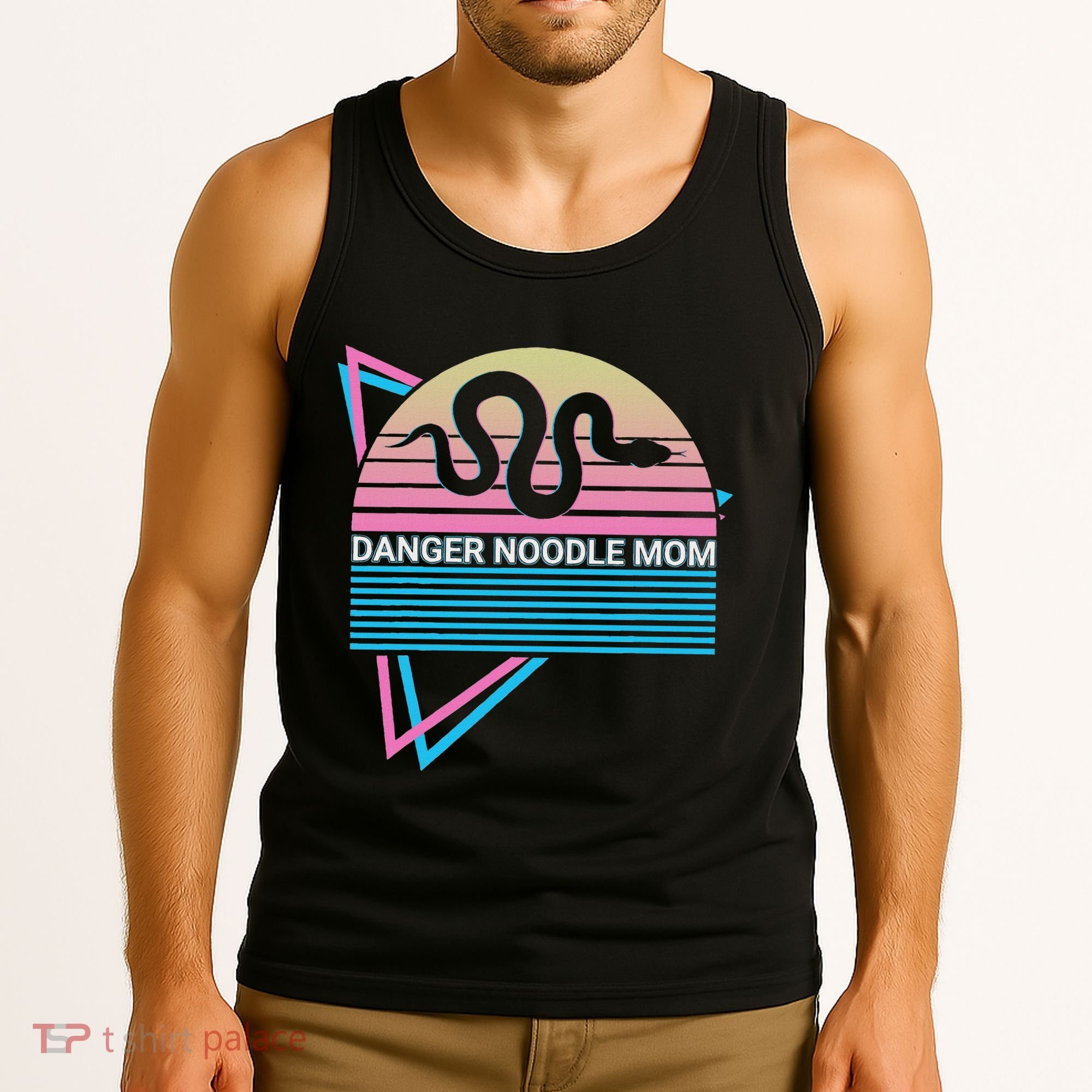 Funny Snake Mom Meme Danger Noodle Mom Tank Top
