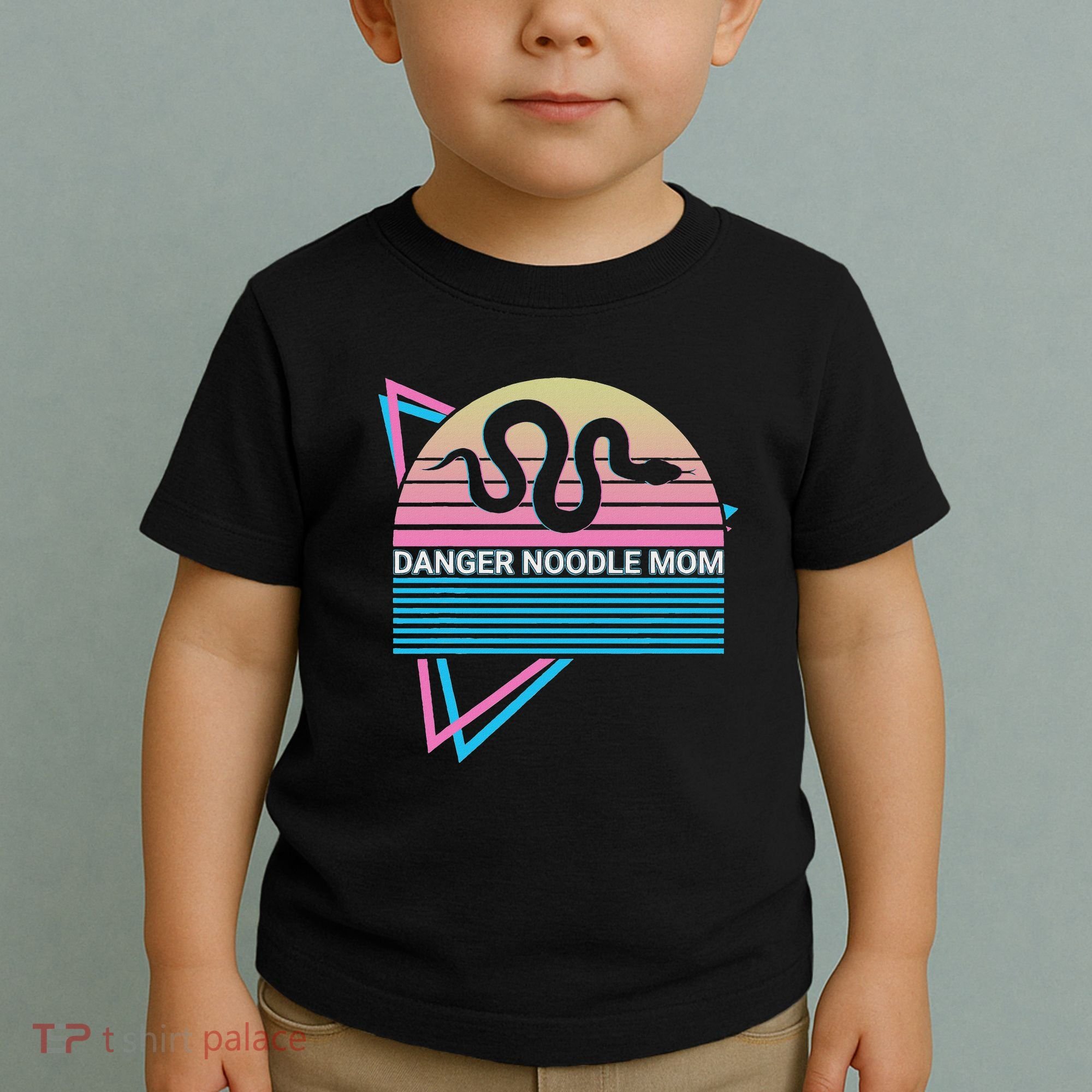 Funny Snake Mom Meme Danger Noodle Mom Toddler T-Shirt