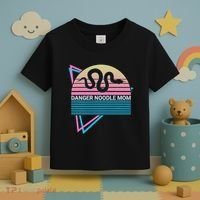 Funny Snake Mom Meme Danger Noodle Mom Toddler T-Shirt thumb 3