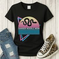 Funny Snake Mom Meme Danger Noodle Mom Women's T-Shirt thumb 3