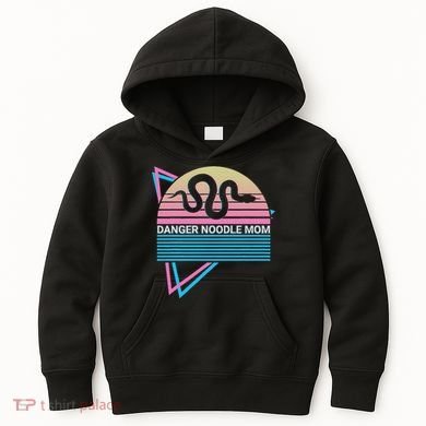 Funny Snake Mom Meme Danger Noodle Mom Kids Hoodie