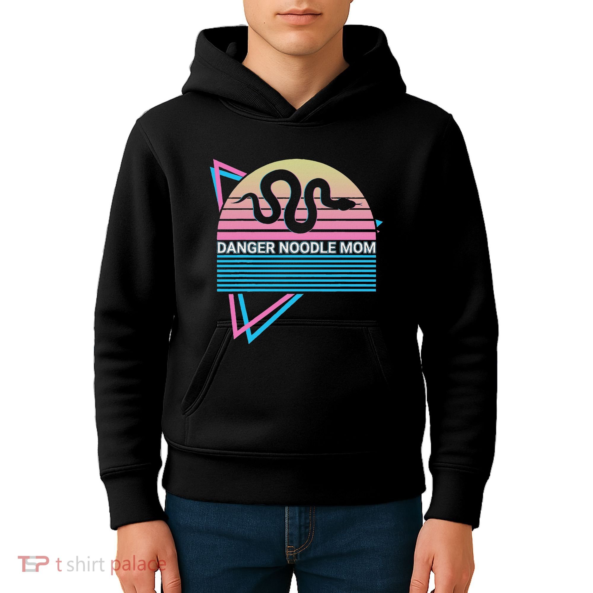 Funny Snake Mom Meme Danger Noodle Mom Kids Hoodie