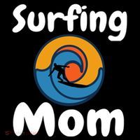 Funny Surfing Mom Surfer Mother Retro Sunrise Sunset Surf Funny Gift Coffee Mug thumb 5