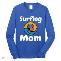 Funny Surfing Mom Surfer Mother Retro Sunrise Sunset Surf Funny Gift Long Sleeve Shirt thumb 0