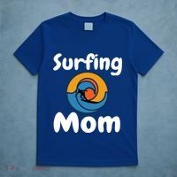 Funny Surfing Mom Surfer Mother Retro Sunrise Sunset Surf Funny Gift T-Shirt thumb 5