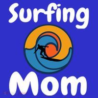 Funny Surfing Mom Surfer Mother Retro Sunrise Sunset Surf Funny Gift T-Shirt thumb 7