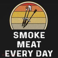 Funny Smoke Meat Every Day Brisket Smoking Grilling Meaningful Gift Great Gift Bucket Hat thumb 4