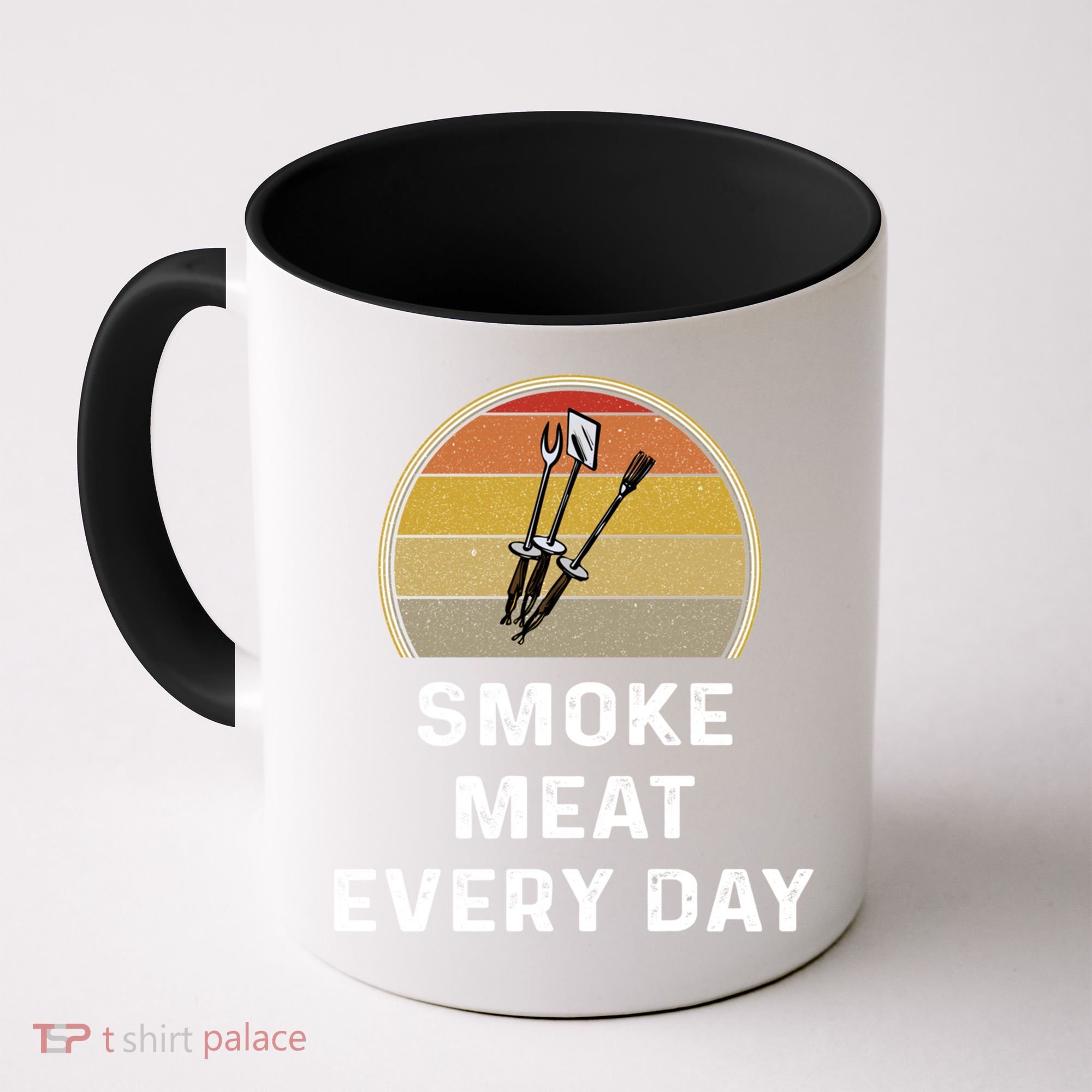 Funny Smoke Meat Every Day Brisket Smoking Grilling Meaningful Gift Great Gift Coffee Mug