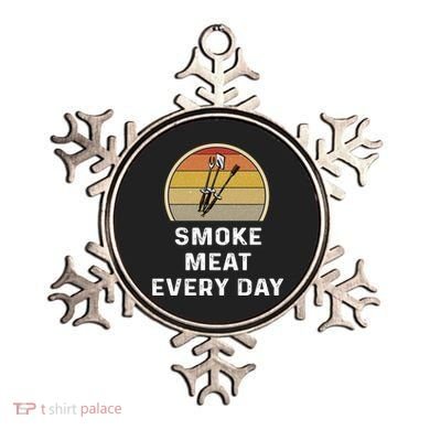 Funny Smoke Meat Every Day Brisket Smoking Grilling Meaningful Gift Great Gift Ornament