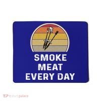 Funny Smoke Meat Every Day Brisket Smoking Grilling Meaningful Gift Great Gift Mousepad thumb 0