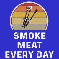 Funny Smoke Meat Every Day Brisket Smoking Grilling Meaningful Gift Great Gift Mousepad thumb 1