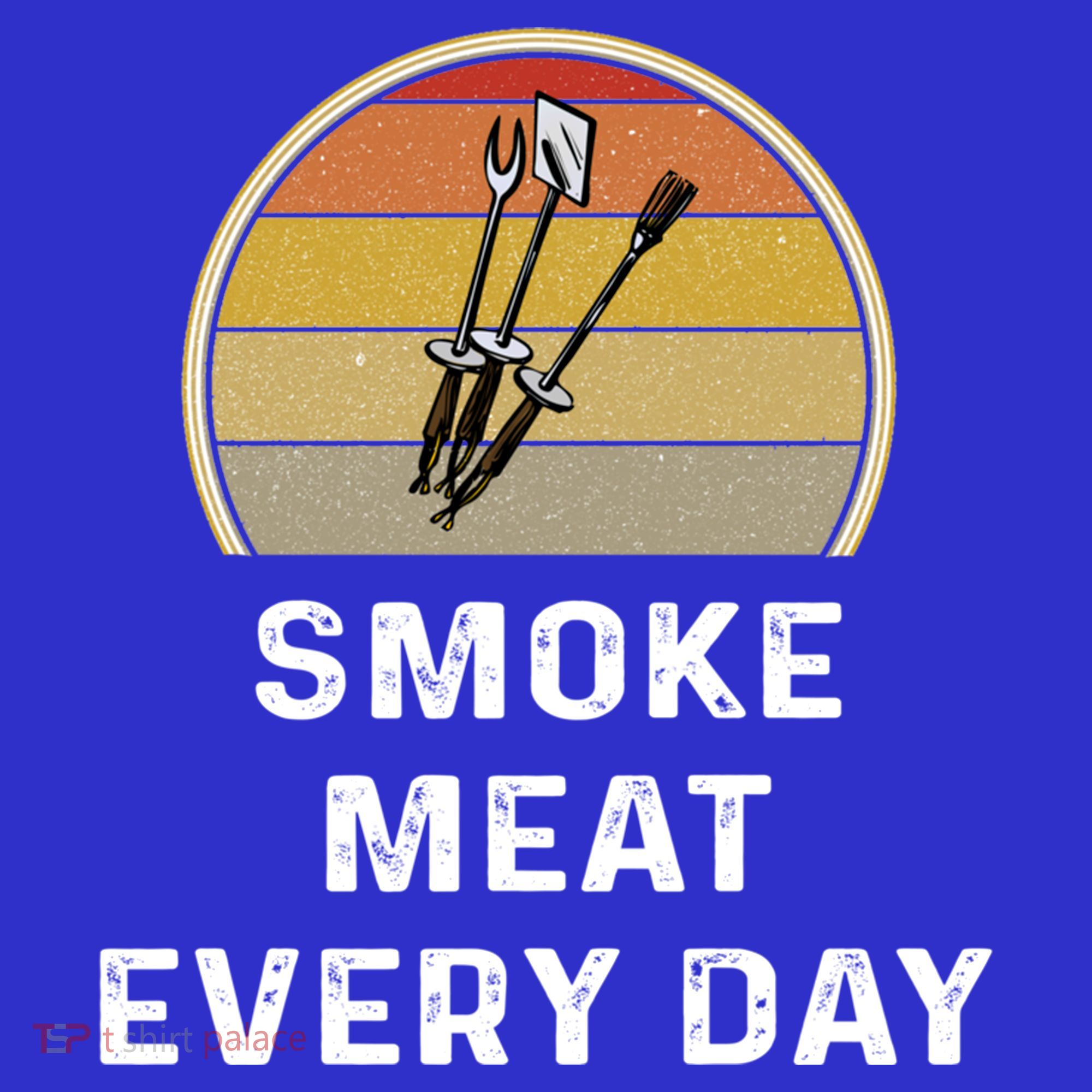Funny Smoke Meat Every Day Brisket Smoking Grilling Meaningful Gift Great Gift Mousepad