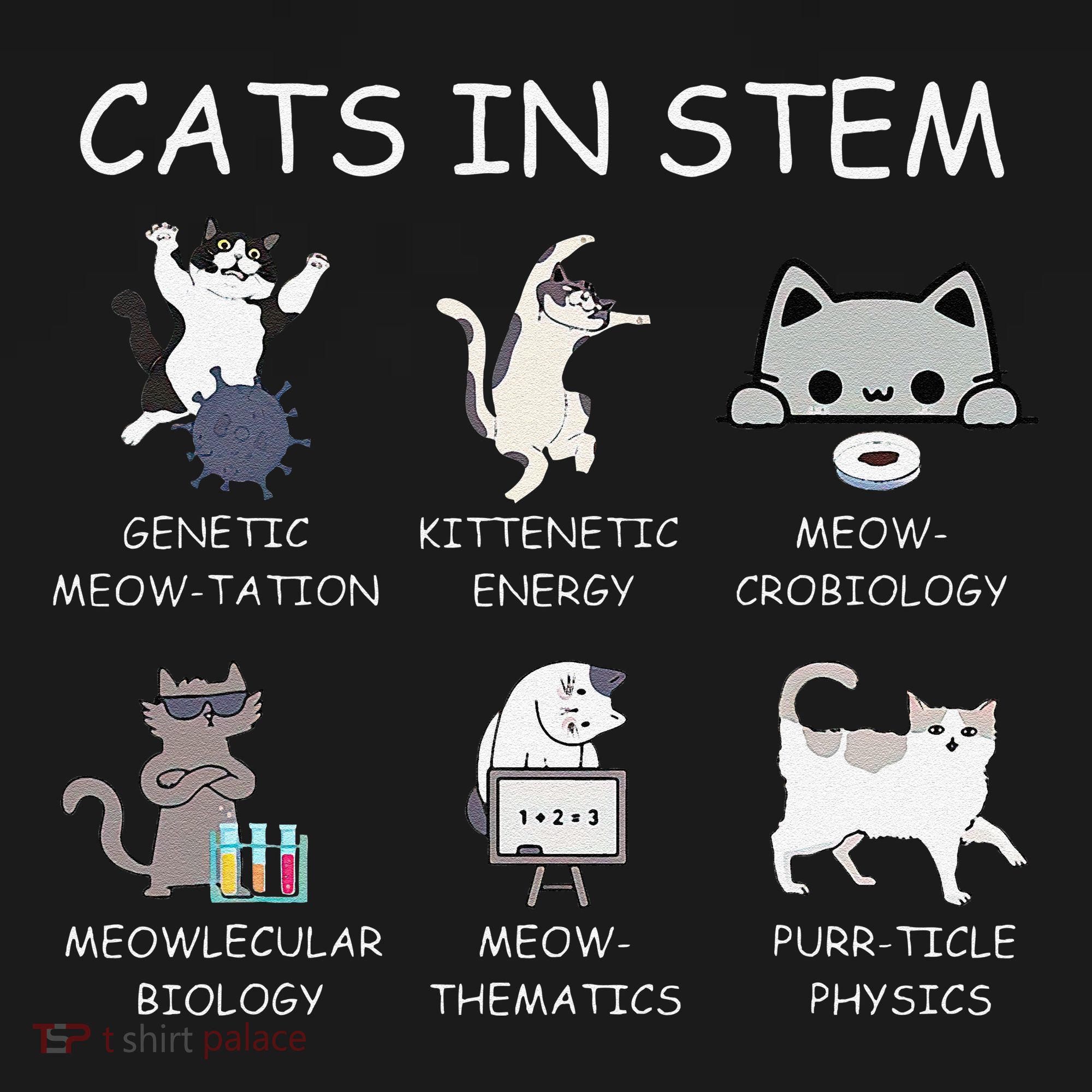 Funny Science Meme Cats In Stem Scientist Nerd Cat Lover Bucket Hat