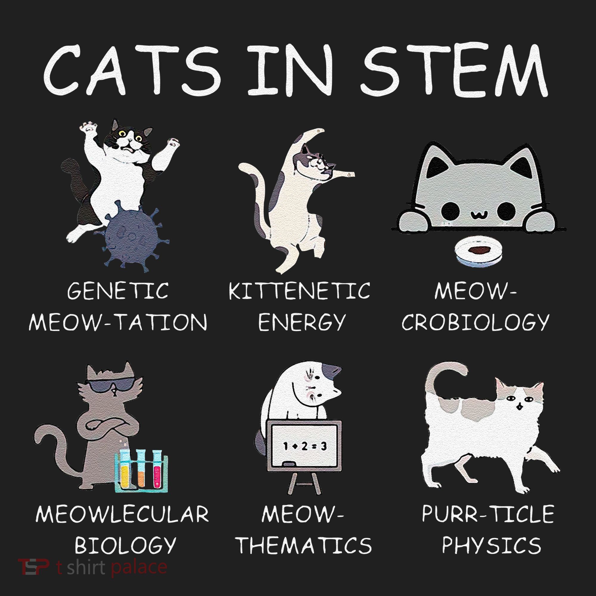 Funny Science Meme Cats In Stem Scientist Nerd Cat Lover Beanie