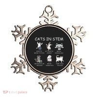 Funny Science Meme Cats In Stem Scientist Nerd Cat Lover Ornament thumb 0