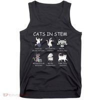 Funny Science Meme Cats In Stem Scientist Nerd Cat Lover Tank Top thumb 0