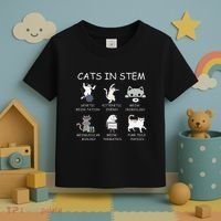 Funny Science Meme Cats In Stem Scientist Nerd Cat Lover Toddler T-Shirt thumb 3
