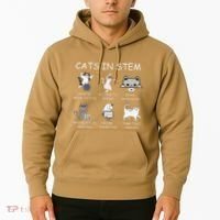 Funny Science Meme Cats In Stem Scientist Nerd Cat Lover Hoodie thumb 2