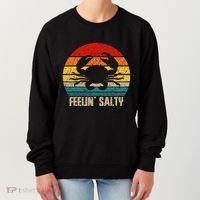 Feelin Salty Maryland Crab Sunset Graphic Women's Sweatshirt thumb 0