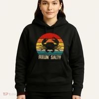 Feelin Salty Maryland Crab Sunset Graphic Hoodie thumb 5