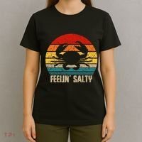 Feelin Salty Maryland Crab Sunset Graphic T-Shirt thumb 4