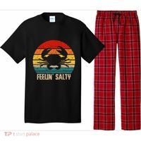 Feelin Salty Maryland Crab Sunset Graphic Pajama Set thumb 0