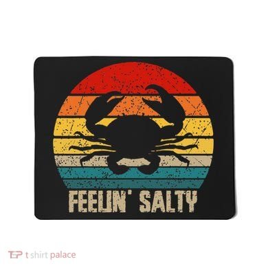 Feelin Salty Maryland Crab Sunset Graphic Mousepad