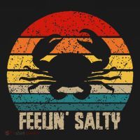 Feelin Salty Maryland Crab Sunset Graphic Ornament thumb 1