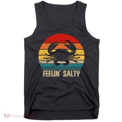 Feelin Salty Maryland Crab Sunset Graphic Tank Top