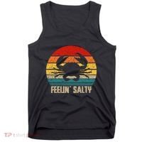 Feelin Salty Maryland Crab Sunset Graphic Tank Top thumb 0