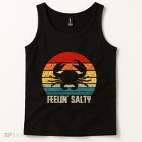Feelin Salty Maryland Crab Sunset Graphic Tank Top thumb 2