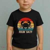 Feelin Salty Maryland Crab Sunset Graphic Toddler T-Shirt thumb 2
