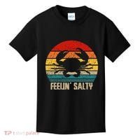 Feelin Salty Maryland Crab Sunset Graphic Kids T-Shirt thumb 0