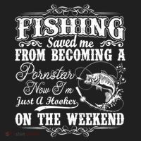 Fishing Saved Me From Becoming A Pornstar Gift Women's Sweatshirt thumb 2