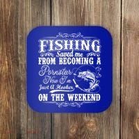 Fishing Saved Me From Becoming A Pornstar Gift Coaster thumb 0