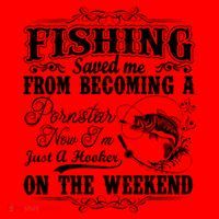 Fishing Saved Me From Becoming A Pornstar Gift Santa Hat thumb 1