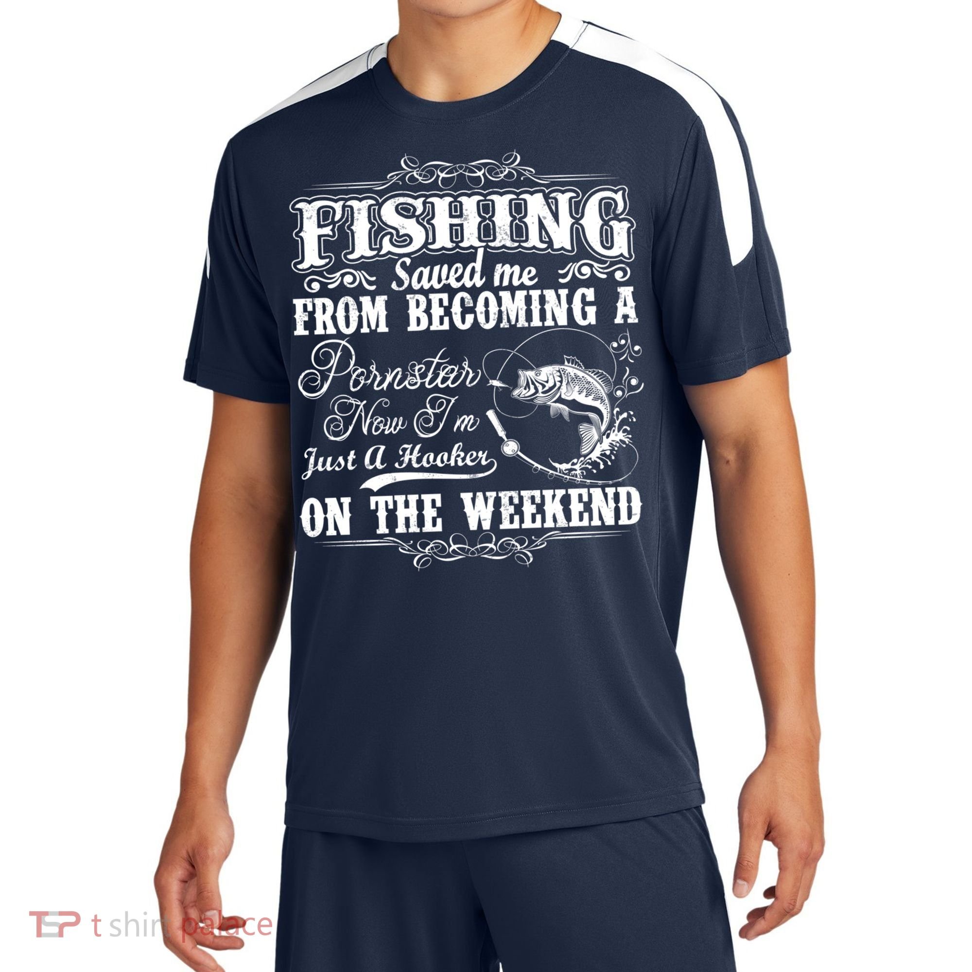 Fishing Saved Me From Becoming A Pornstar Gift Sport-Tek Competitor United Soccer Jersey