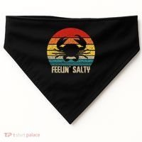 Feelin Salty Maryland Crab Sunset Graphic USA-Made Doggie Bandana thumb 0