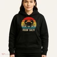 Feelin Salty Maryland Crab Sunset Graphic Hoodie thumb 5