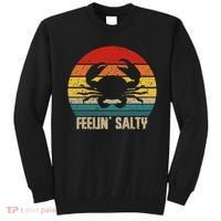 Feelin Salty Maryland Crab Sunset Graphic Sweatshirt thumb 0