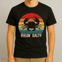 Feelin Salty Maryland Crab Sunset Graphic T-Shirt thumb 3