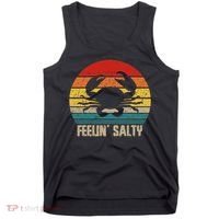 Feelin Salty Maryland Crab Sunset Graphic Tank Top thumb 0