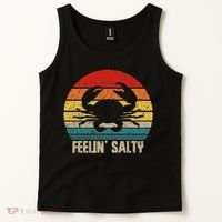 Feelin Salty Maryland Crab Sunset Graphic Tank Top thumb 2