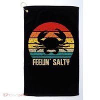 Feelin Salty Maryland Crab Sunset Graphic Golf Towel thumb 0