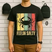 Feelin Salty Maryland Crab Retro Vintage T-Shirt thumb 6